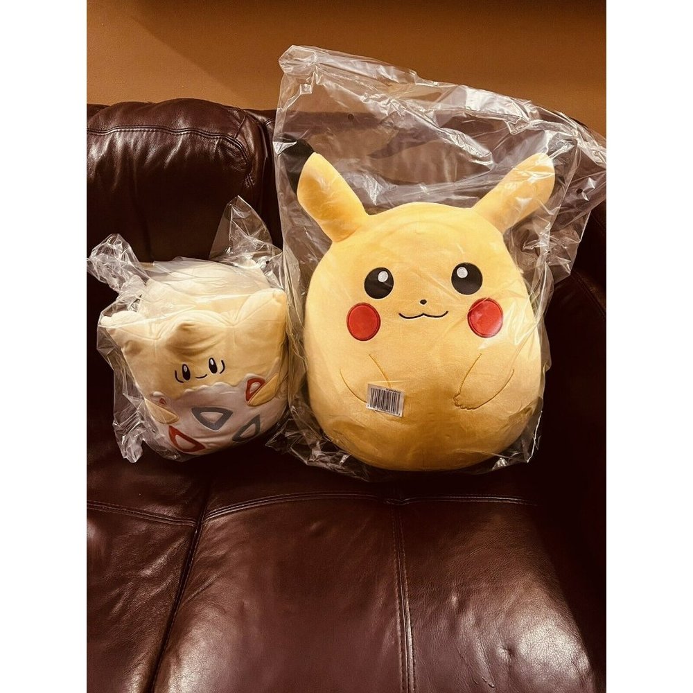 Rare Combo Squishmallow 12 inch Togepi & 14 inch Pikachu Exclusive 2023  In Hand